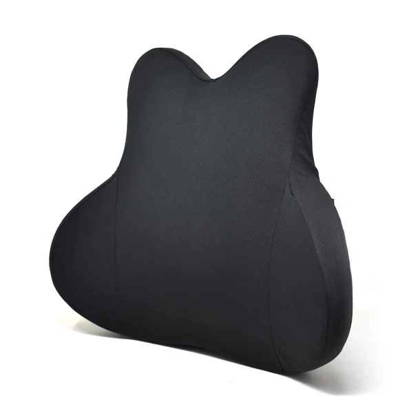 Universal Car Back Cushion – Ergonomic Lumbar Support Cushion (Black) - Image 3
