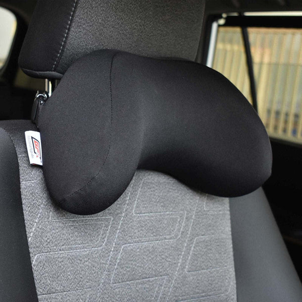 Car Neck Cushion Soothing- Black (Universal Fit) (Pack of 2) - Image 3